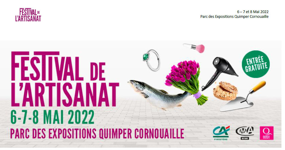 visuel festival de l'artisanat 2022 Quimper Bretagne France